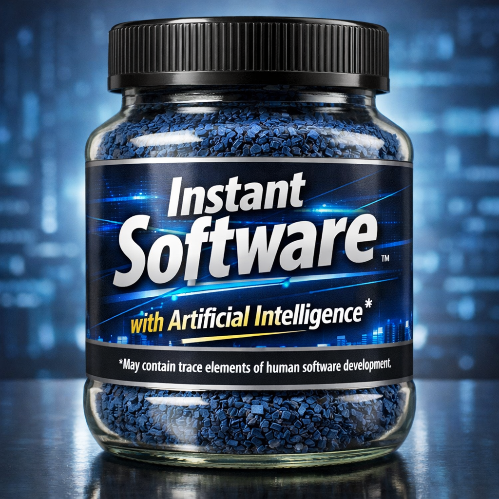 Instant software with artificial intelligence